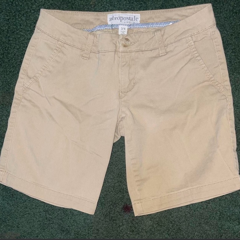 Aeropostale  Khaki School Uniform Shorts Size 3/4
